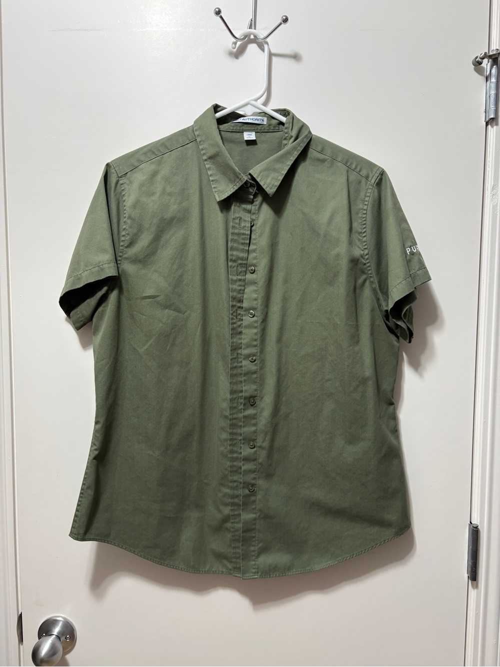 Port Authority Women’s Short Sleeve Button-Down Shirt - Olive